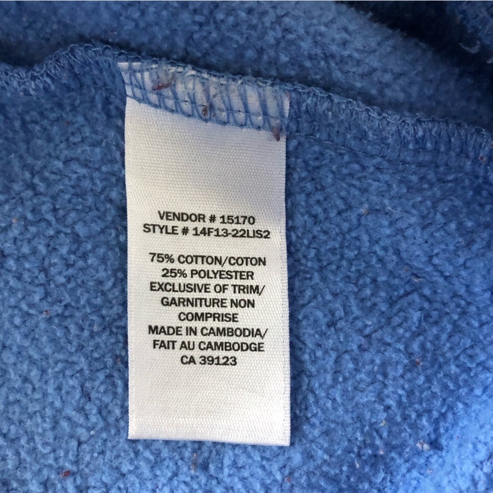 Northern Reflections Blue Jay Collared Sweater with Rhinestones - Picture 11 of 13